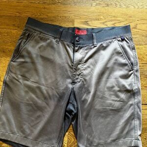 Halsey Sport H 44 Blue Gray Ombre Fade out Golf Shorts Super Stretch sz 34